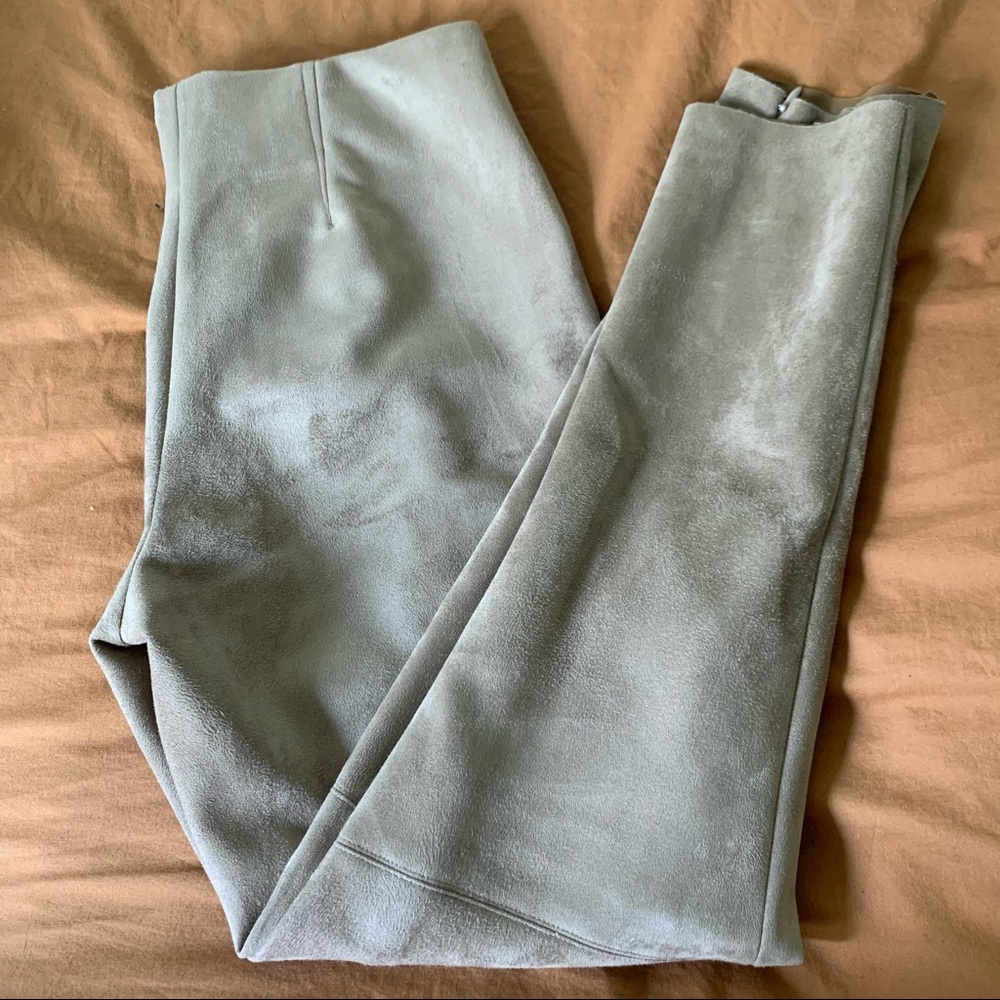 Zara faux suede leggings